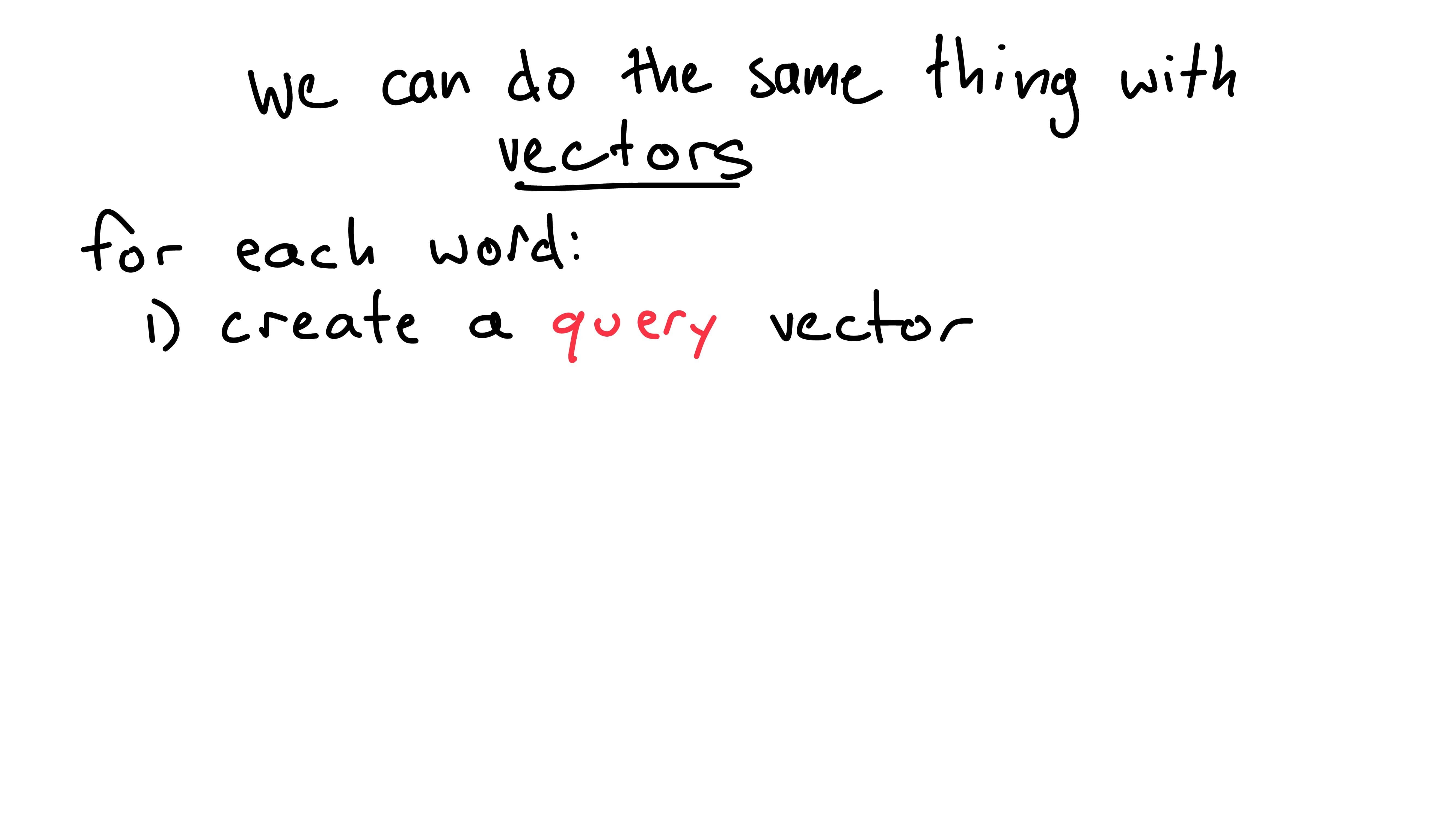 we can do the same using vectors